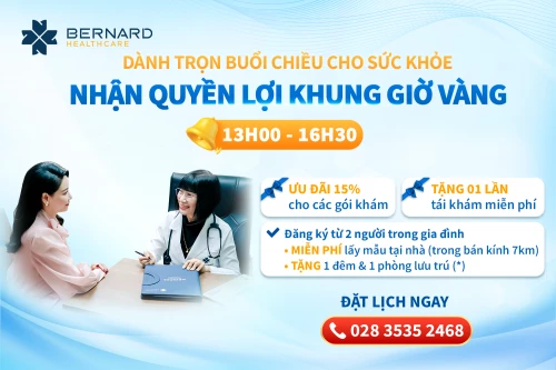 Khám sức khỏe buổi chiều – Quyền lợi khung giờ vàng tại Bernard Healthcare